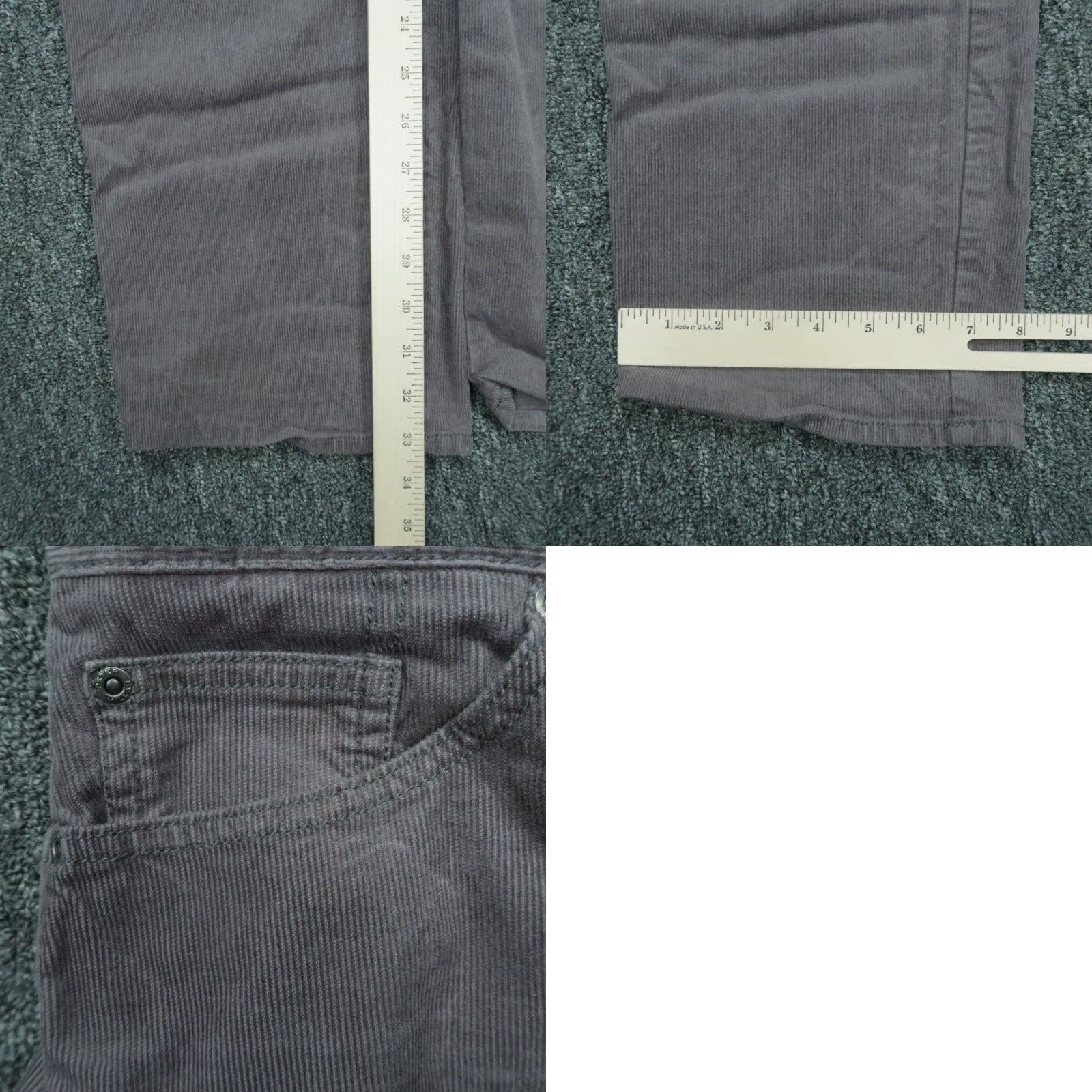 Peter Millar Peter Millar Pants 44x33 Gray Superior Soft Corduroy 5 Pocket Chino Mens Size US 44 / EU 60 - 8 Thumbnail