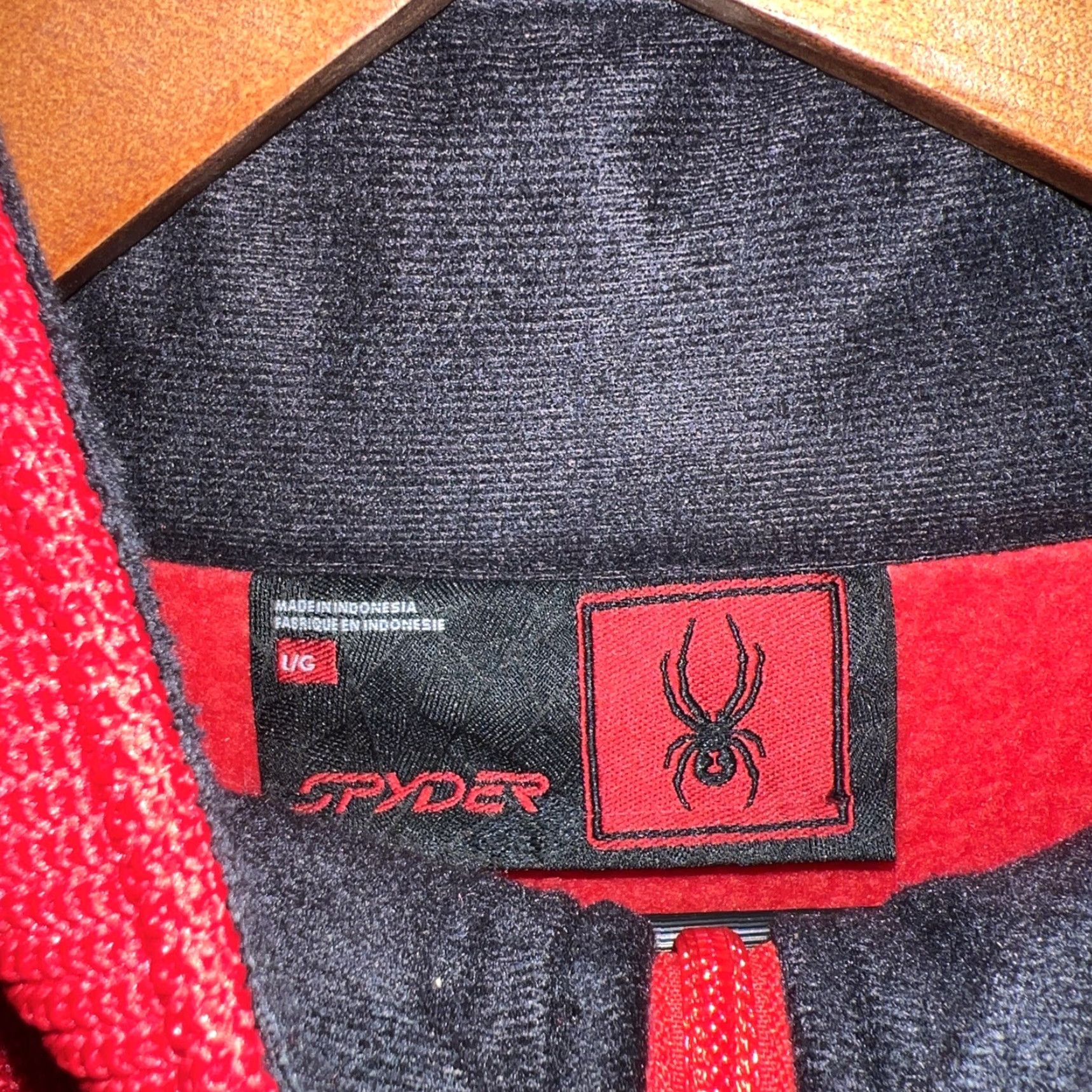 Spyder Spyder Sweater Mens L Red Fleece Lined Half Zip Pullover Knitted Thick Size US L / EU 52-54 / 3 - 3 Thumbnail