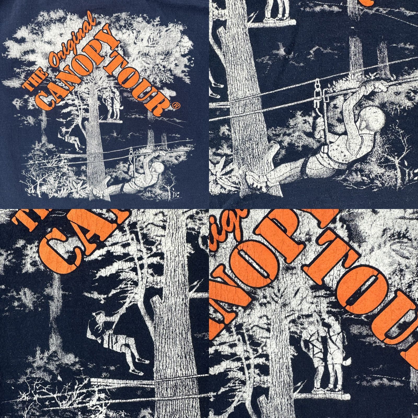 Vintage VINTAGE J.B. T Shirt 90s Costa Rica Canopy Tour Blue Mens L Graphic Tee Size US L / EU 52-54 / 3 - 11 Thumbnail