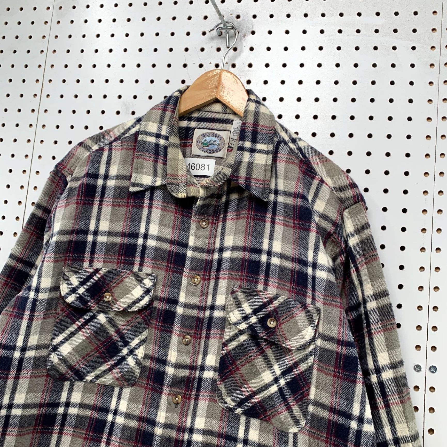 Vintage VINTAGE Trader Bay Shirt Mens L Brown Plaid Heavyweight Flannel Button-Down Shirt Size US L / EU 52-54 / 3 - 7 Thumbnail