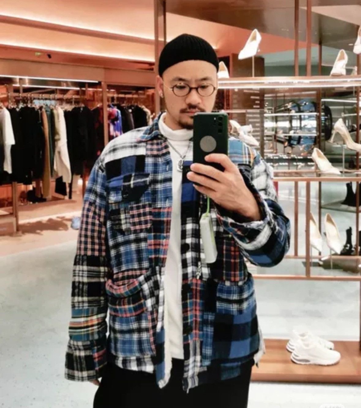 Greg Lauren Greg Lauren Men's plaid lambskin jacket2412-Nextarrow Size US S / EU 44-46 / 1 - 7 Thumbnail