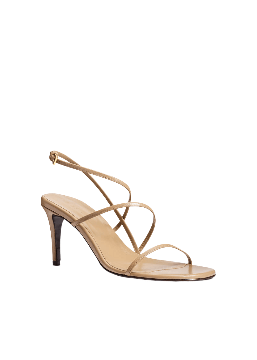 KHAITE KHAITE Loop Beige Leather 75mm Sandals New And Authentic Size US 6 / IT 36 - 2 Thumbnail