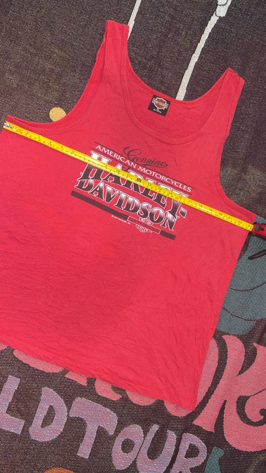 Harley Davidson 1991 Harley Davidson Tank Top Size US XL / EU 56 / 4 - 4 Thumbnail