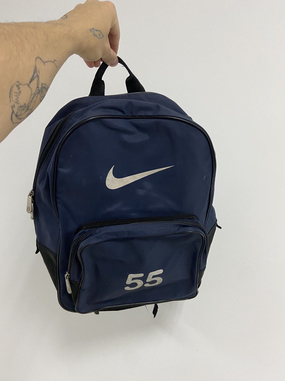 Nike Backpack Bag Vintage Big Swoosh Logo 55 90s Style