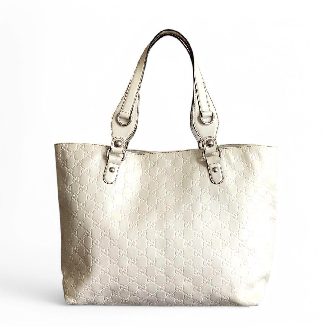 Gucci Gucci - Shima Leather Monogram White GG Monogram Handbag Size ONE SIZE - 2 Thumbnail
