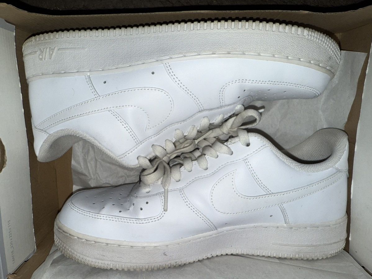 Nike Nike Air Force 1 ‘07 Low, White AF1, size 10, EXC in OG Box! Size US 10 / EU 43 - 5 Thumbnail
