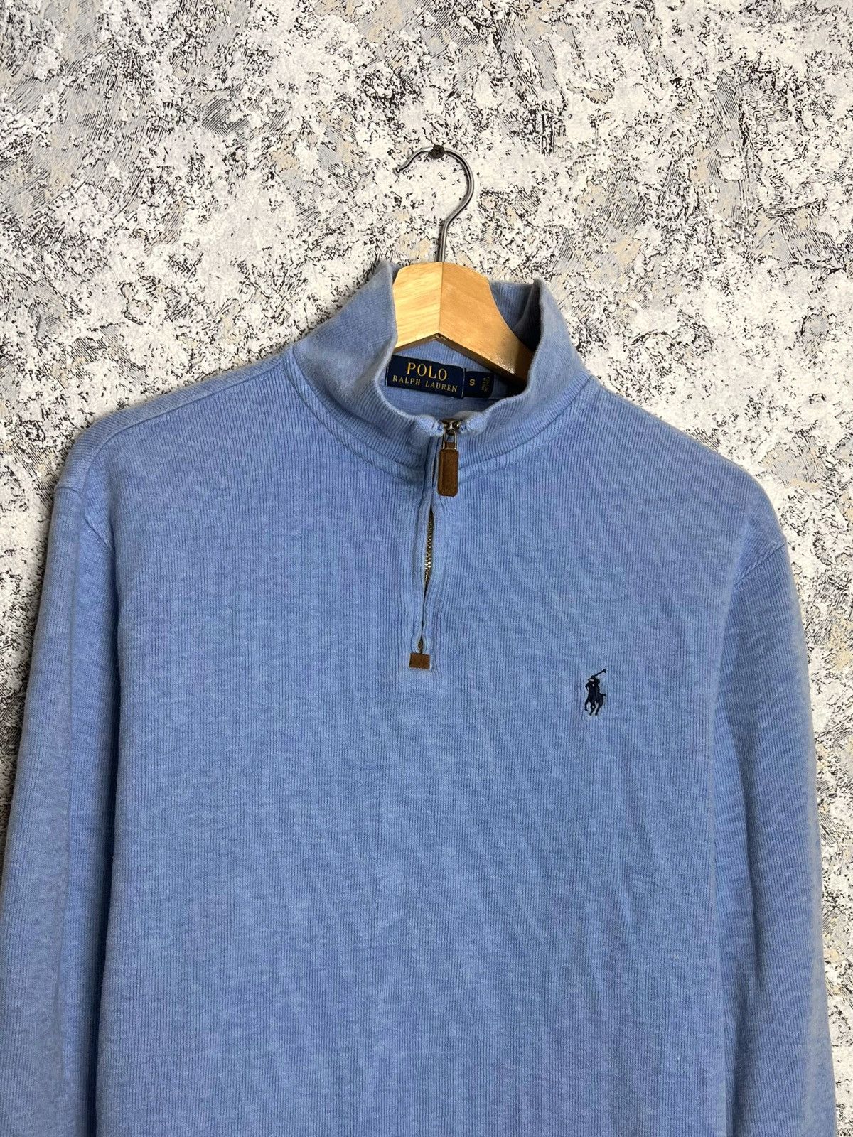 Polo Ralph Lauren × Ralph Lauren × Vintage Vtg Polo Ralph Lauren 1/4 Zip Sweatshirt Sweater Pullover Size US S / EU 44-46 / 1 - 2 Thumbnail