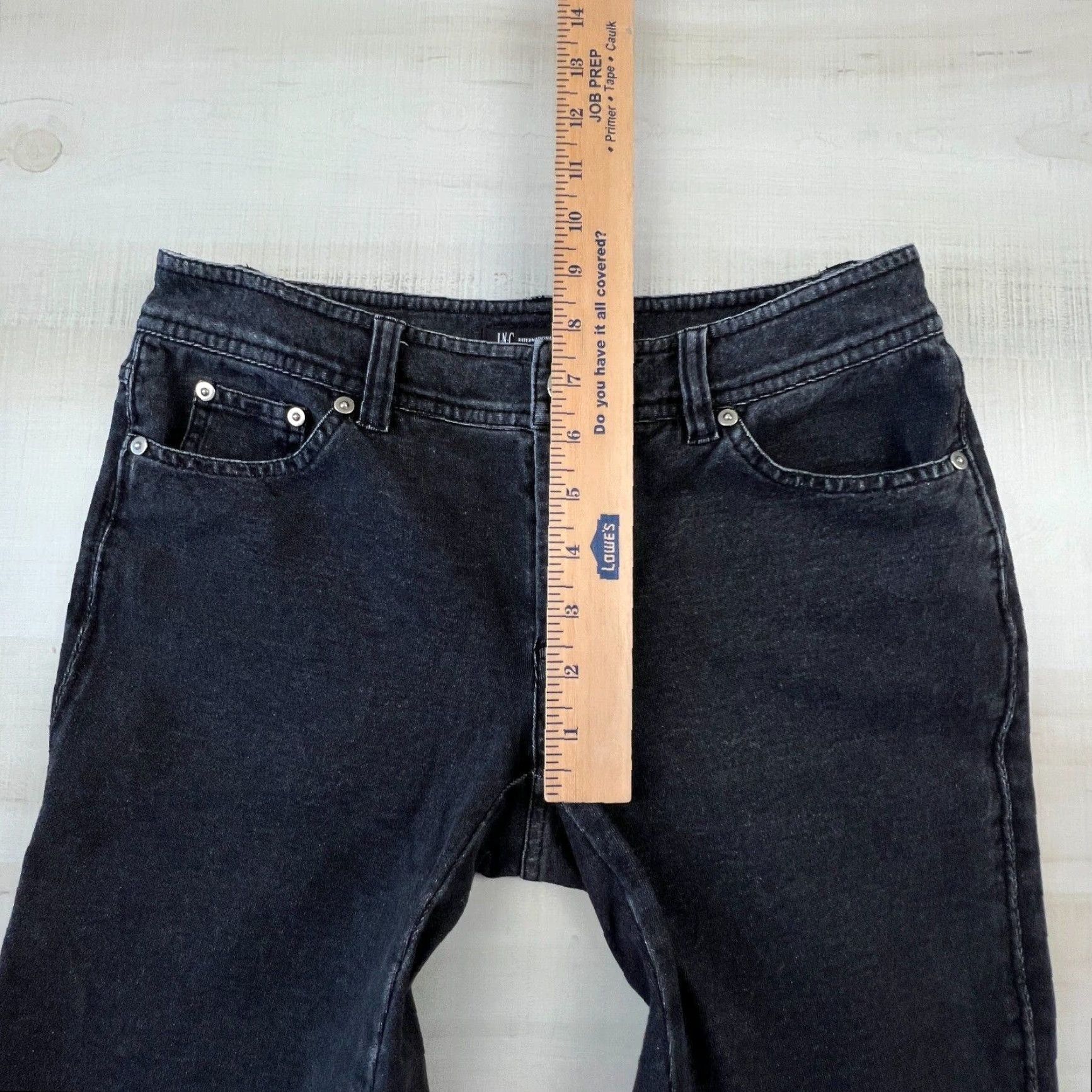 Vintage INC International Concepts Womens Black Skinny Jeans 2 28x27 Low Rise Stretch Size 26" / US 2 / IT 38 - 5 Thumbnail