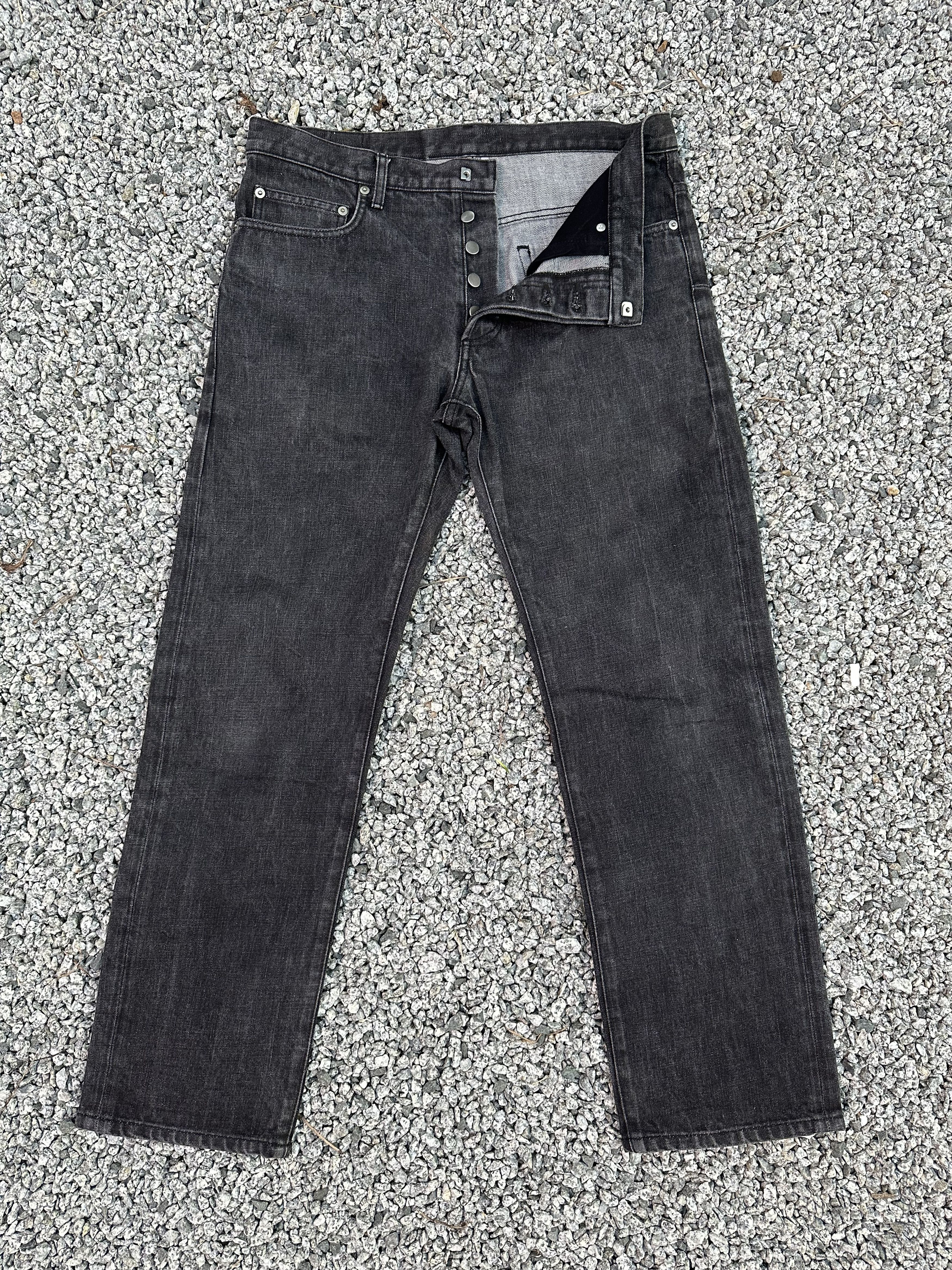 image of Dior Distressed Black Denim Jeans, Men's (Size 33)