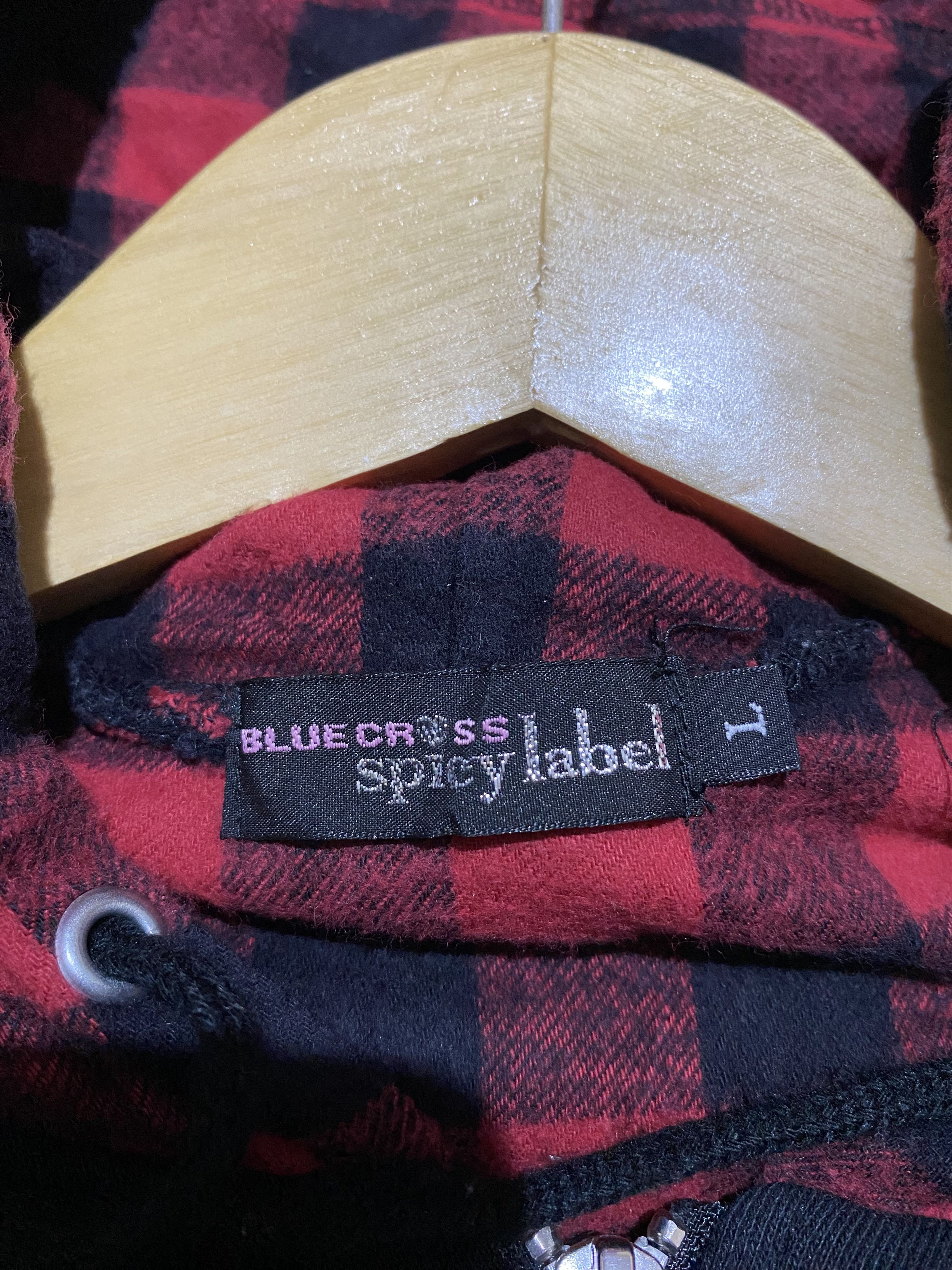 Japanese Brand Blue cross spicy label zip hoodie Size US L / EU 52-54 / 3 - 3 Thumbnail