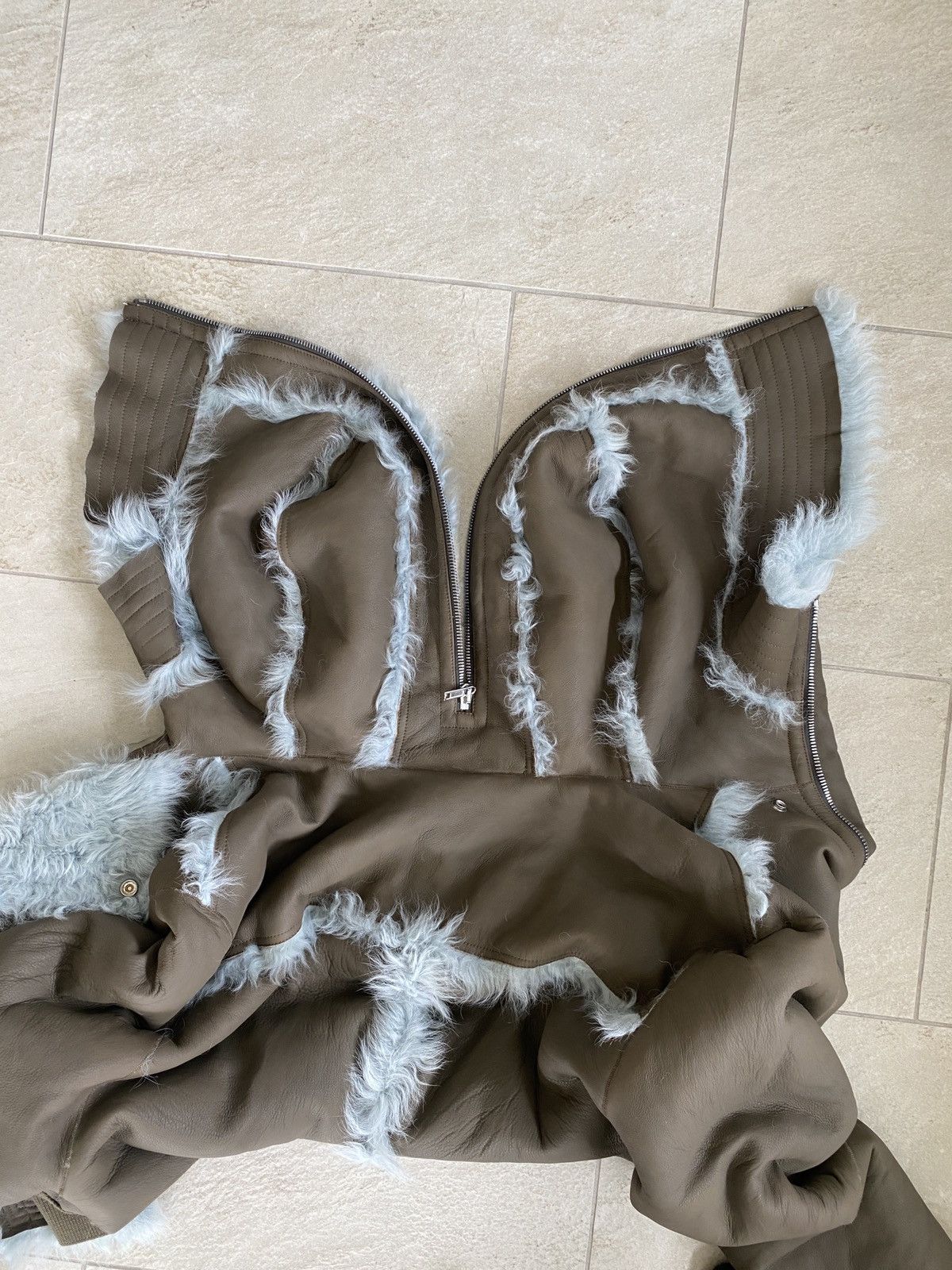 Rick Owens FW24 PORTERVILLE ALICE PARKA IN BLUE TOSCANA SHEARLING Size US M / EU 48-50 / 2 - 14 Thumbnail