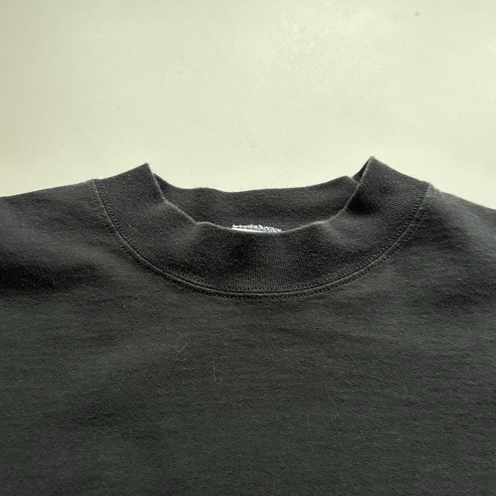 Russell Athletic Vintage Russell Athletic Mock Long Sleeve Shirt XL Black 90s Size US XL / EU 56 / 4 - 4 Thumbnail