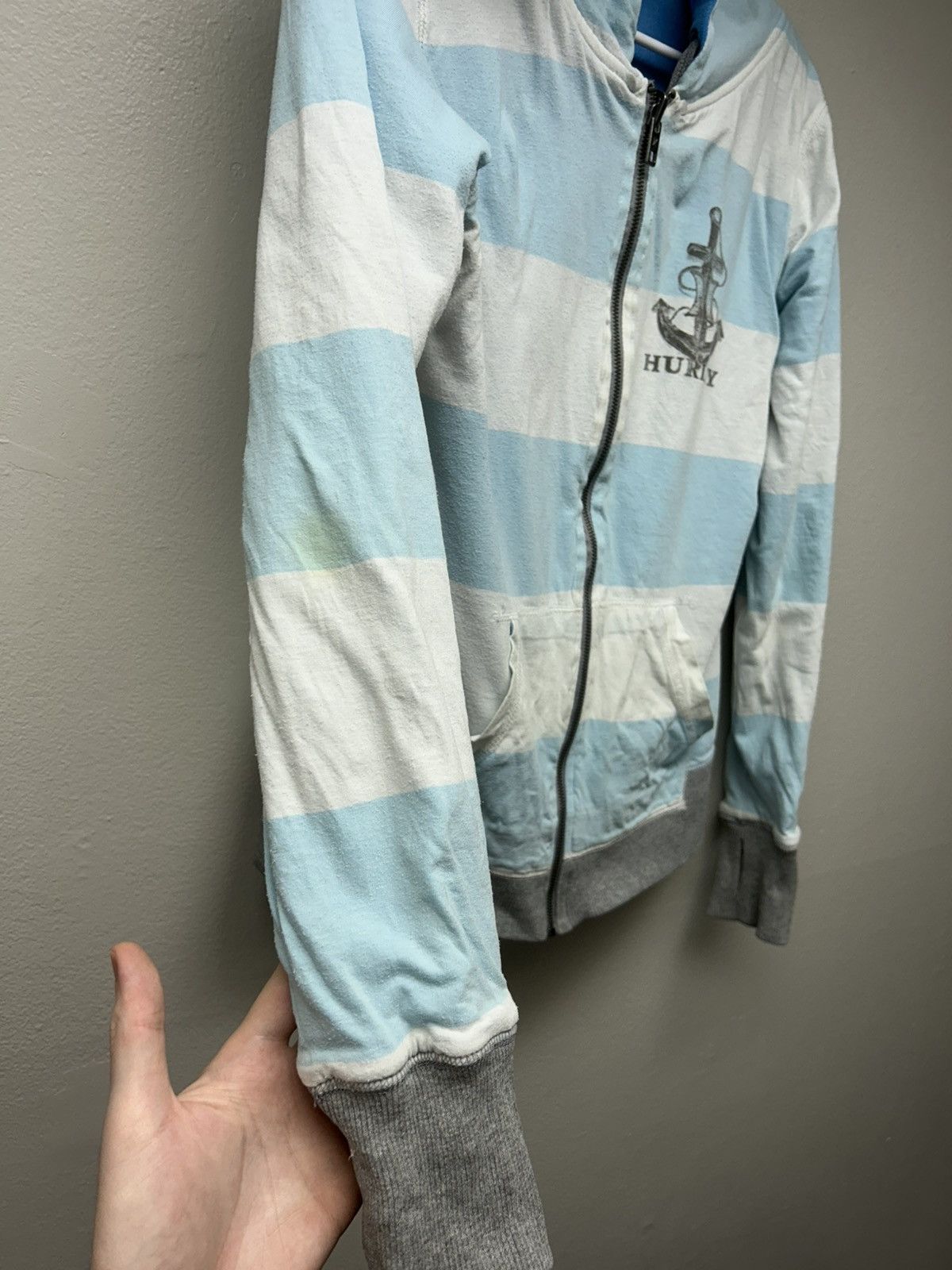 Hurley Vintage Hurley Reversible Striped Zip Up Hoodie Size US M / EU 48-50 / 2 - 6 Thumbnail