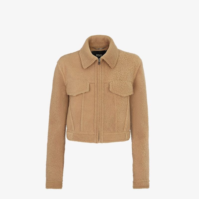 Fendi o1loc1c0426 Jacket in Beige Size S / US 4 / IT 40 - 1 Thumbnail