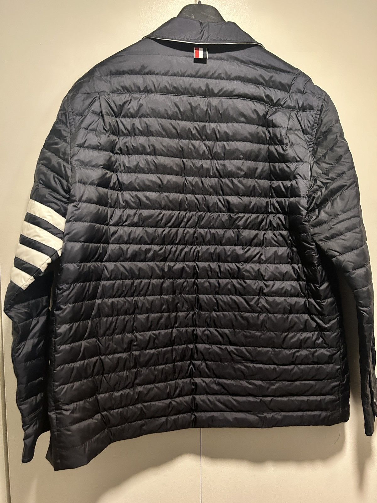 Thom Browne Thom Browne four bars jacket quilted down size 2 Navy Size US M / EU 48-50 / 2 - 8 Thumbnail