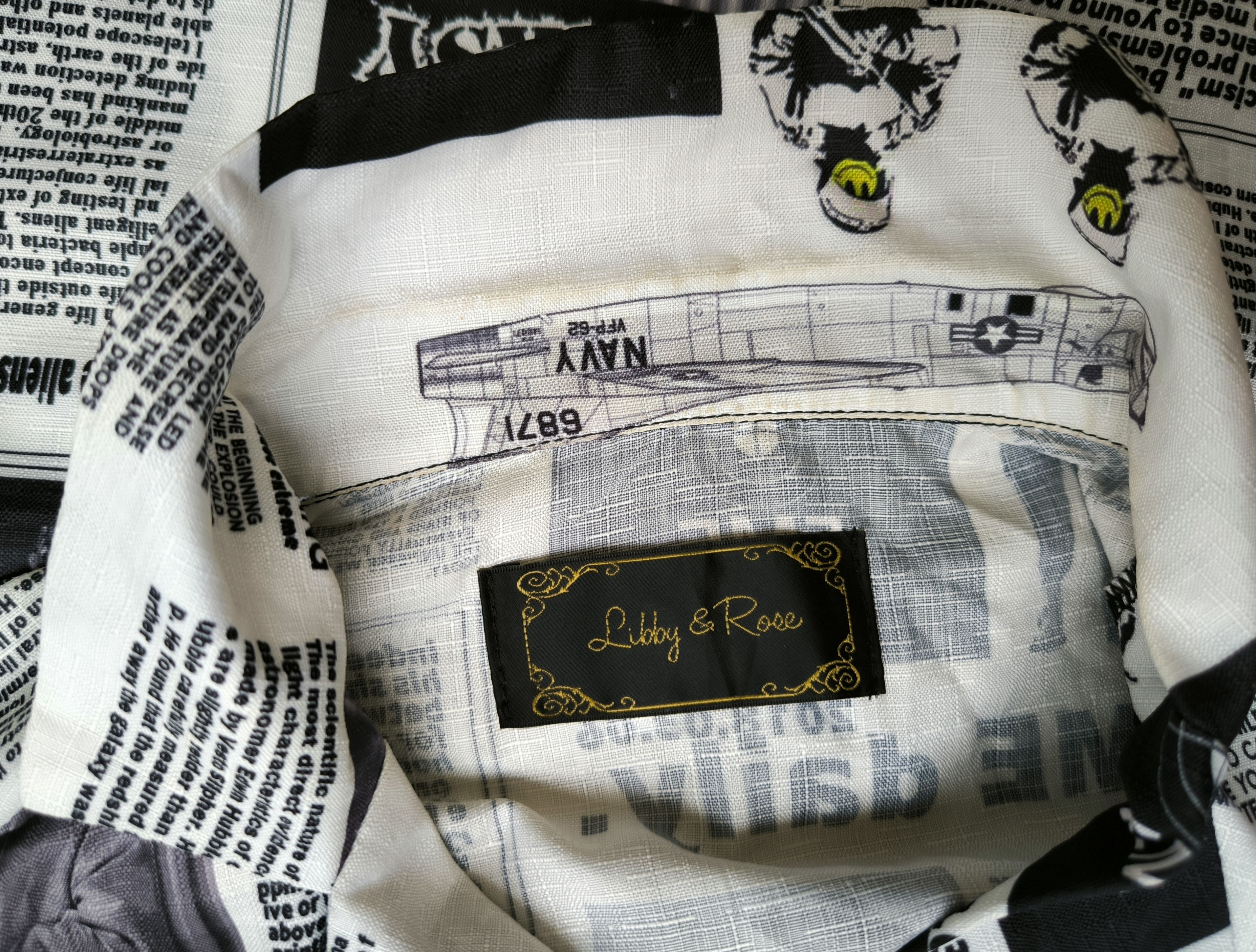 Japanese Brand LIBBY & ROSE open collar magazine shirt styled hawaii Size US S / EU 44-46 / 1 - 3 Thumbnail