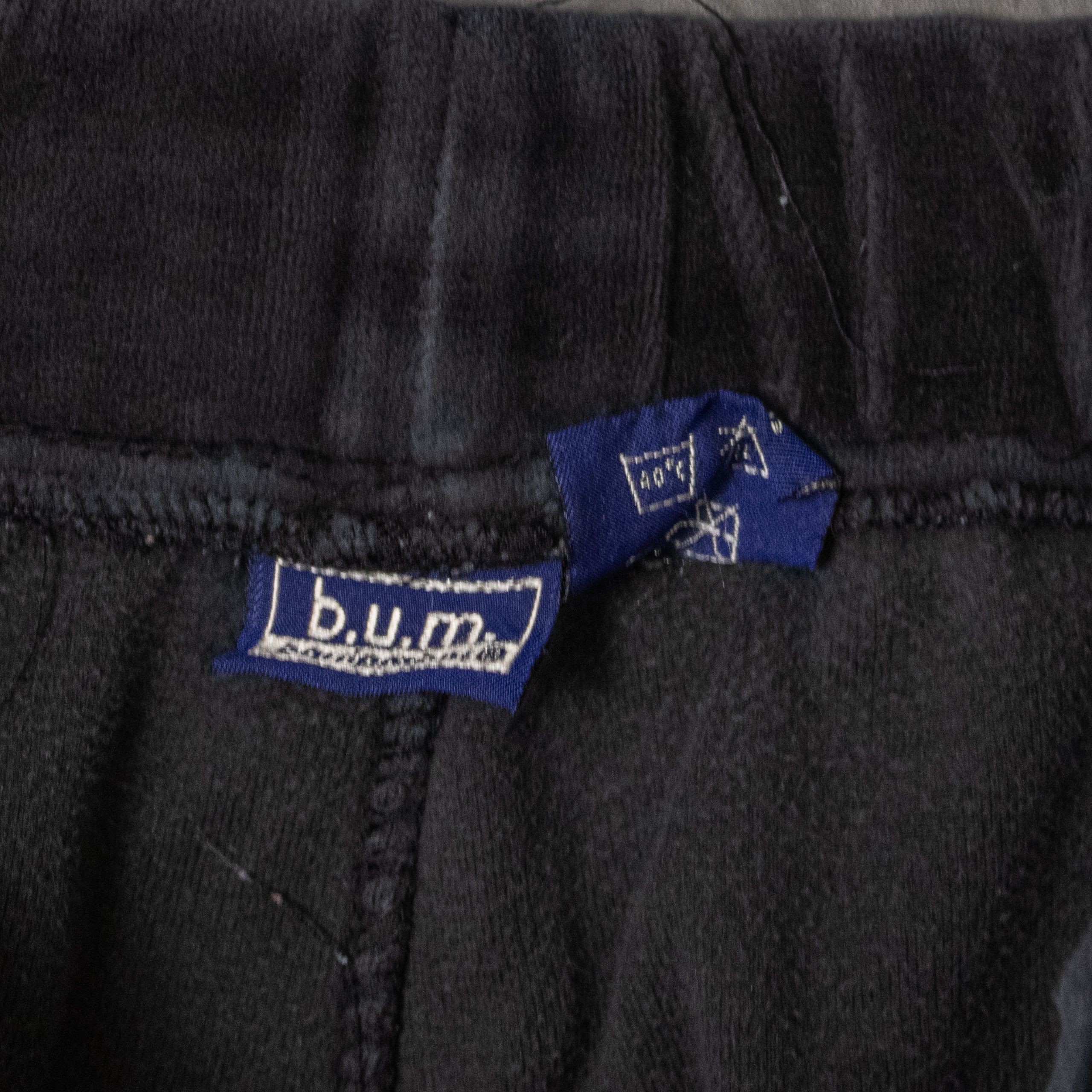 B.U.M Equipment Vintage 1990's Baggy Relax Wide Striped Velvet Sweatpant's Size US 26 / EU 42 - 9 Thumbnail