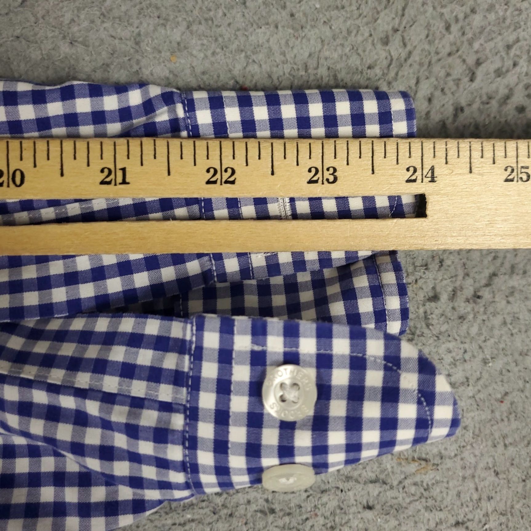 Brooks Brothers Brooks Brothers Shirt Mens Small Blue Plaid Button-Up Long Sleeve Cotton Size US S / EU 44-46 / 1 - 7 Thumbnail