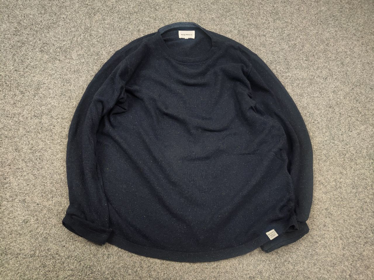 Norse Projects Norse Project Design textured Wool Blend Navy Pullover Size US M / EU 48-50 / 2 - 2 Thumbnail