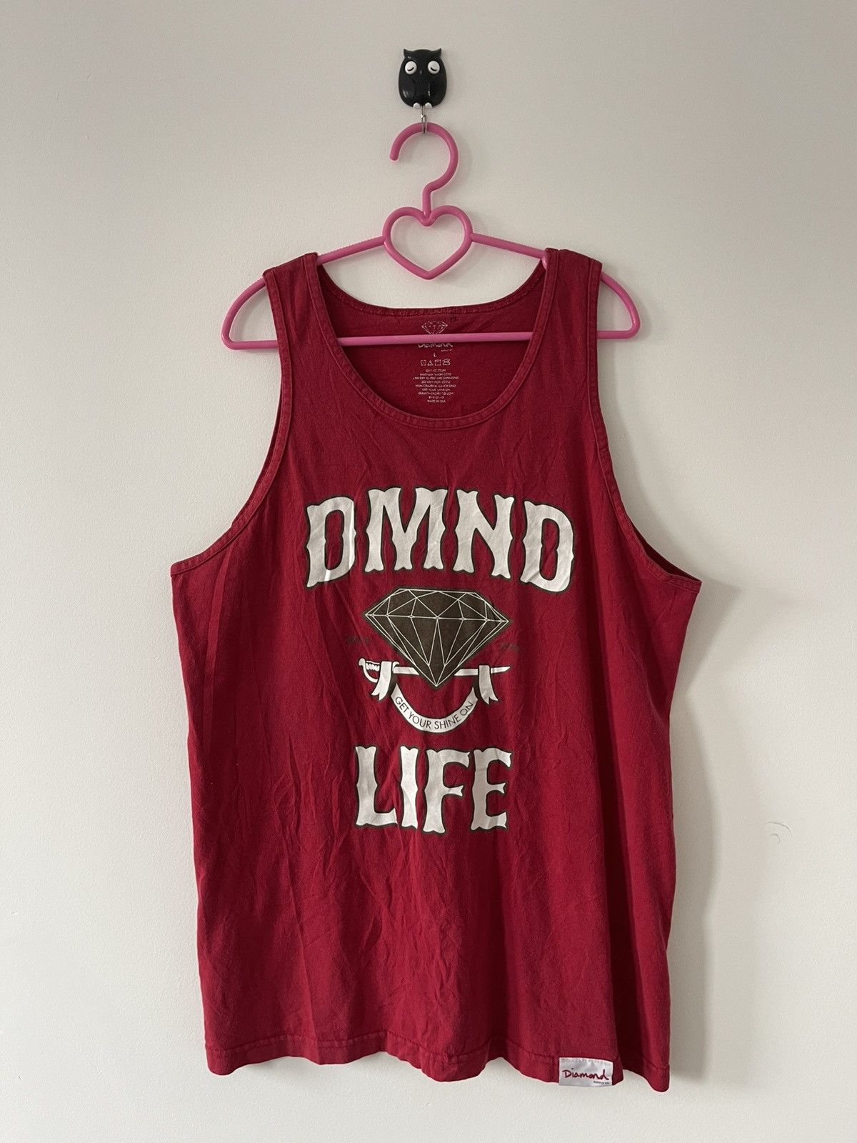 Diamond Supply Co. Rare Vintage DIAMOND SUPPLY CO Spell Out Big Logo Size US L / EU 52-54 / 3 - 1 Thumbnail