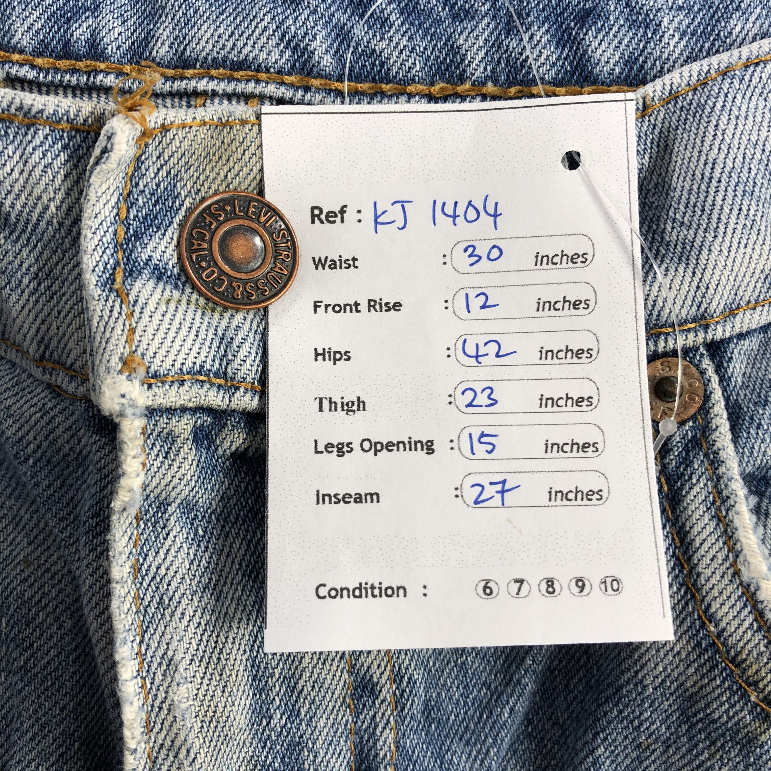 Levi's Vintage 90s Levi's 510 Jeans Dirty Wash Denim KJ1404 Size US 30 / EU 46 - 12 Thumbnail
