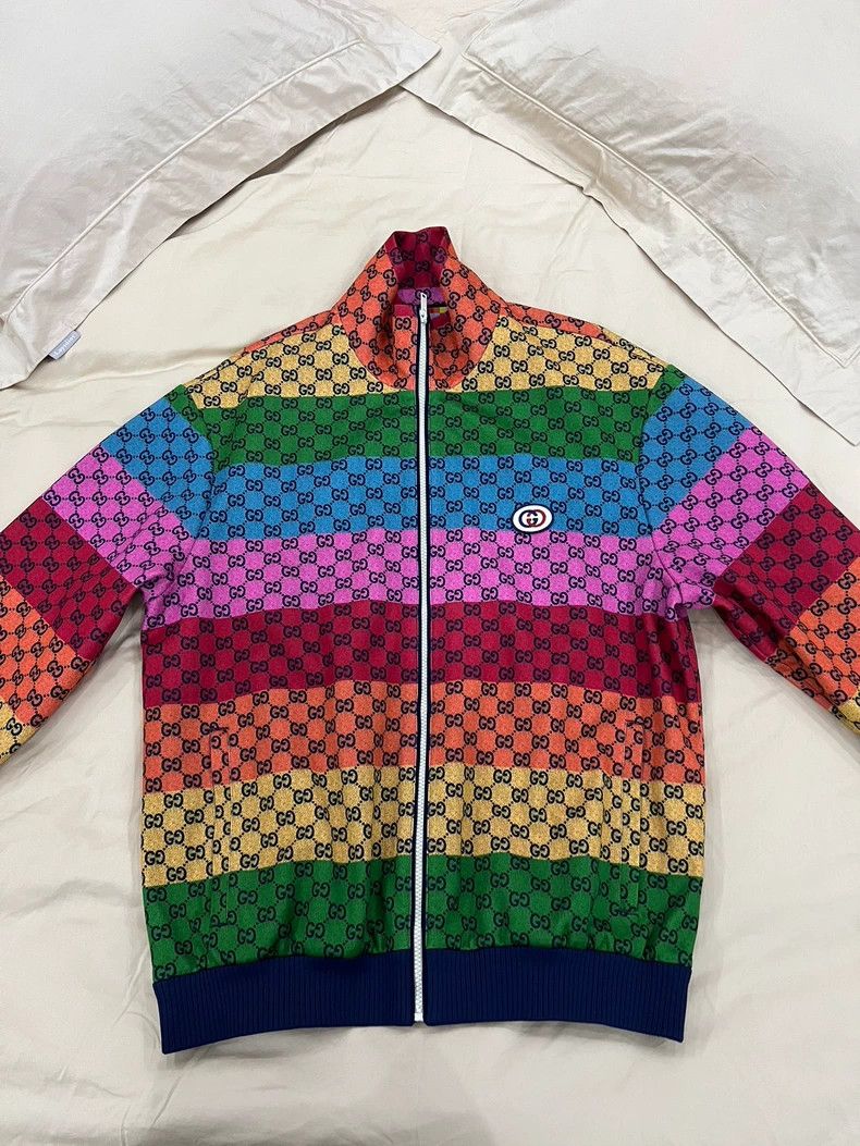 Gucci Gucci Classic full logo rainbow series jacket 2502-Nextarro Size US M / EU 48-50 / 2 - 1 Thumbnail