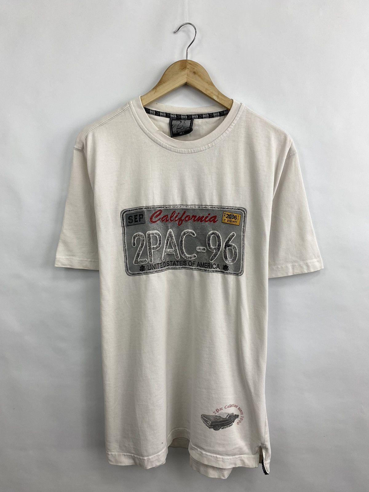 Rap Tees 🇺🇸 Vintage Tupac 96 Shakur T-Shirt Rare Retro Size US L / EU 52-54 / 3 - 2 Thumbnail