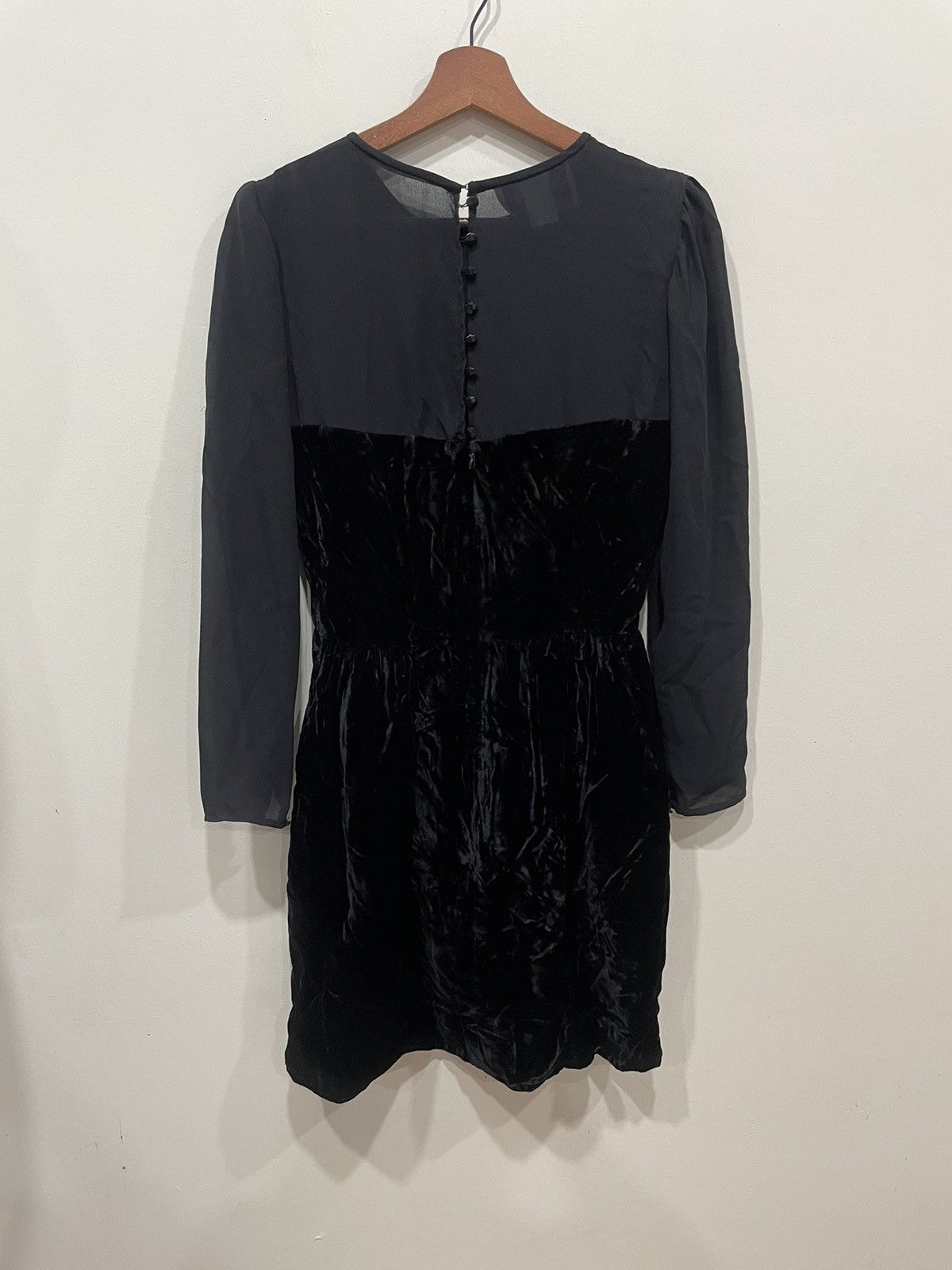 Donna Morgan Donna Morgan Velvet Black Dress Size ONE SIZE - 2 Thumbnail