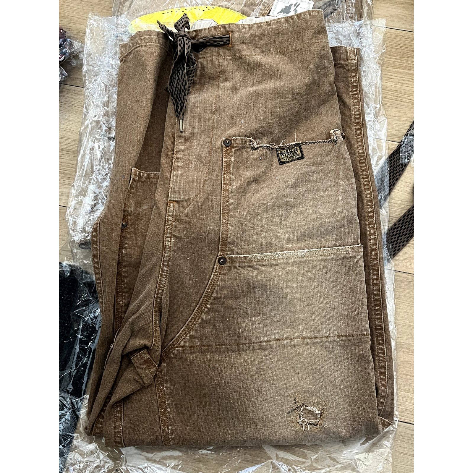 Kapital Kapital Canvas W Knee Easy Baggy Pants (Farmer Remake) Size US 36 / EU 52 - 3 Thumbnail