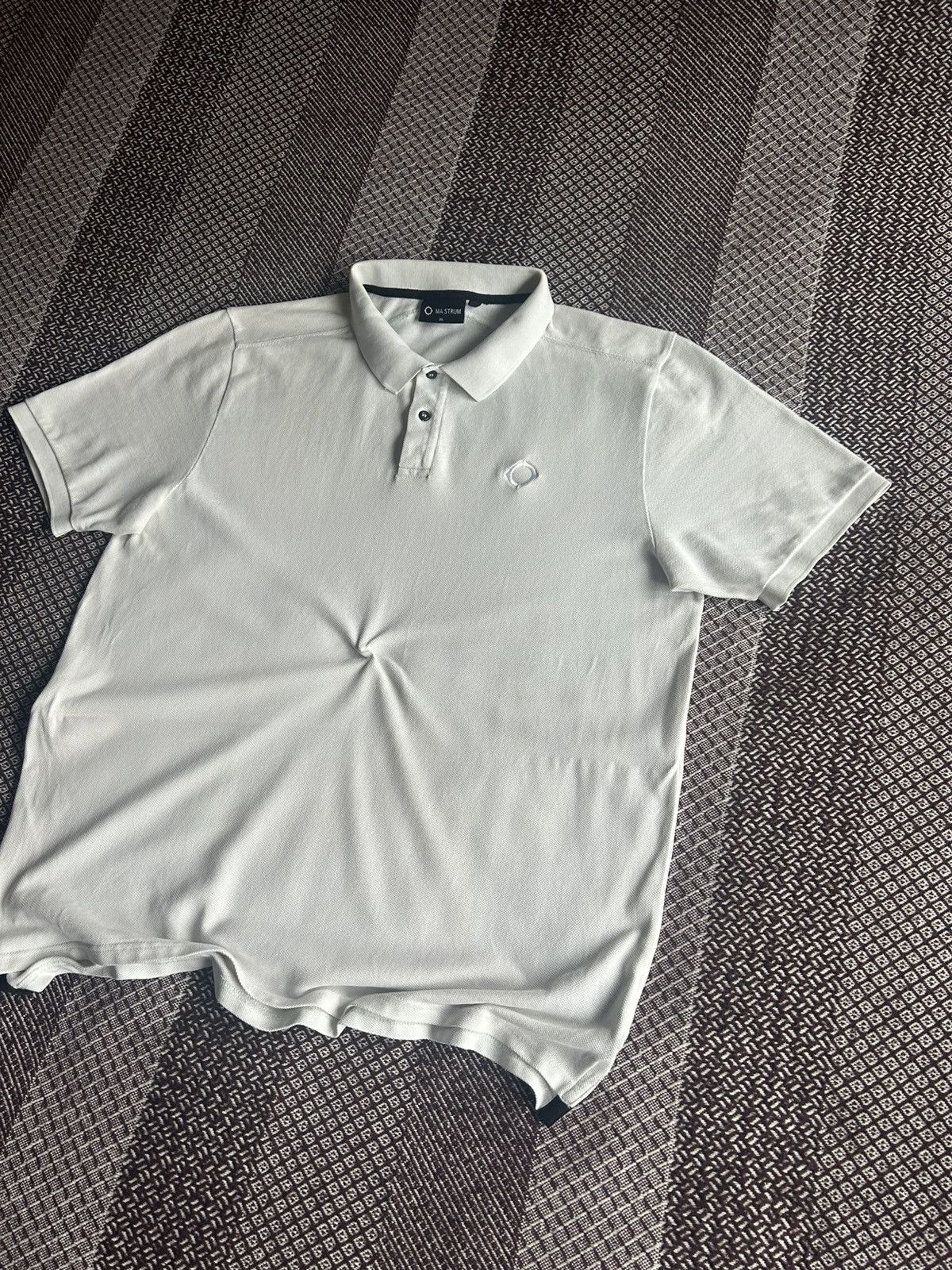 MA.STRUM × Vintage MA.STRUM White Polo Shirt Luxury Streetwear Style Size XXL Size US XXL / EU 58 / 5 - 2 Thumbnail
