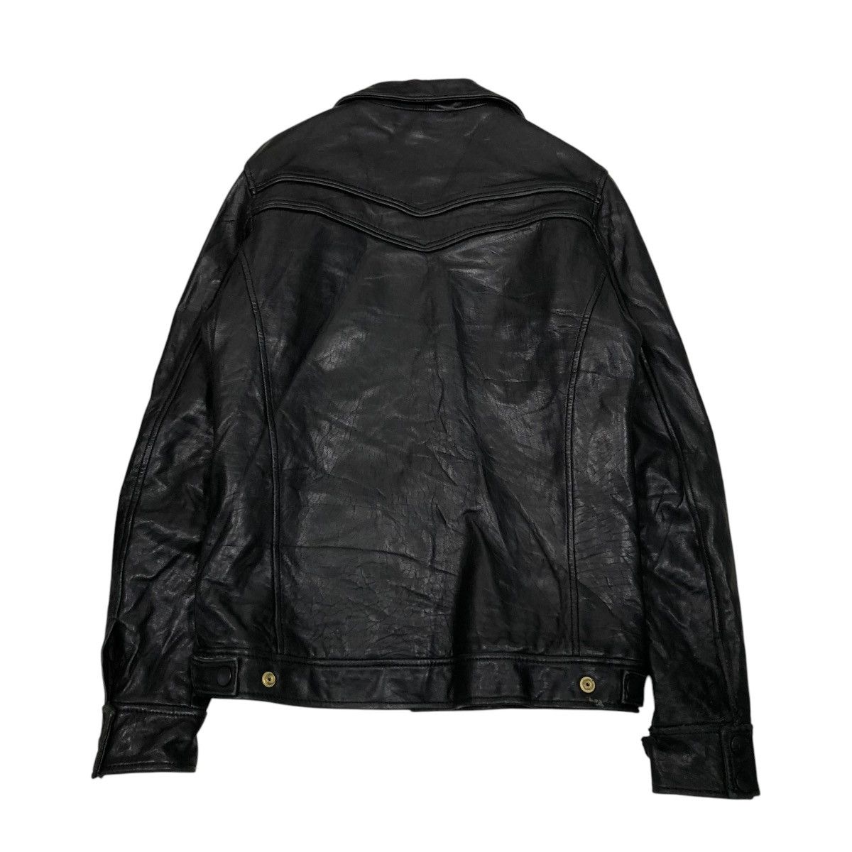 Japanese Brand 🔥VINTAGE BIKER LEATHER JACKET JOHN’S JAPAN ISSEY MIYAKE Size US M / EU 48-50 / 2 - 2 Thumbnail