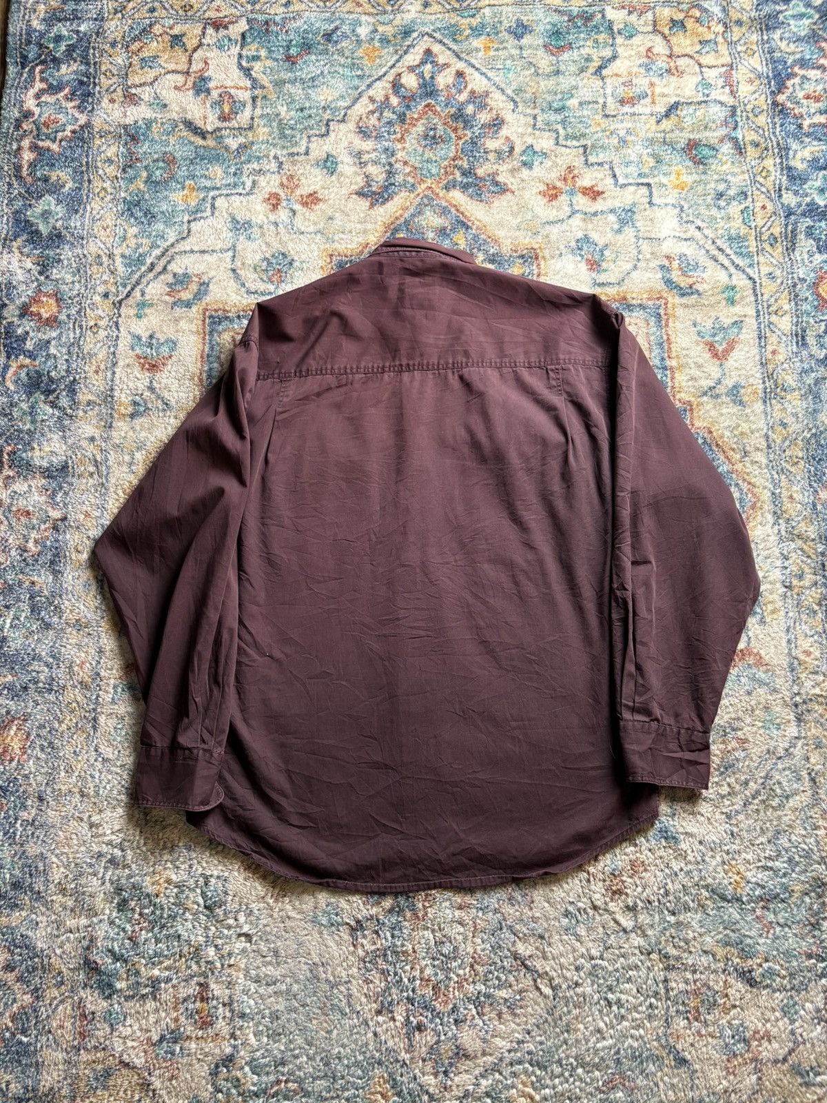 Vintage Vintage TT&Co Brown Button-up Shirt Medium Size US M / EU 48-50 / 2 - 2 Thumbnail
