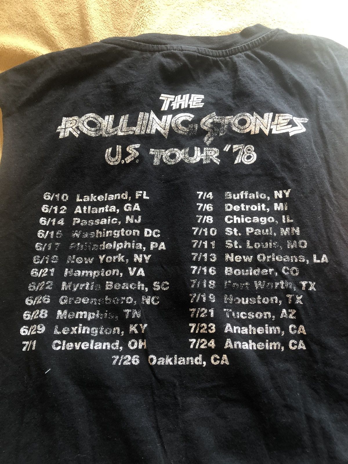 Band Tees × The Rolling Stones ROLLING STONES US TOUR 1978 RARE VINTAGE SLEEVELESS TANK TOP Size US S / EU 44-46 / 1 - 4 Thumbnail