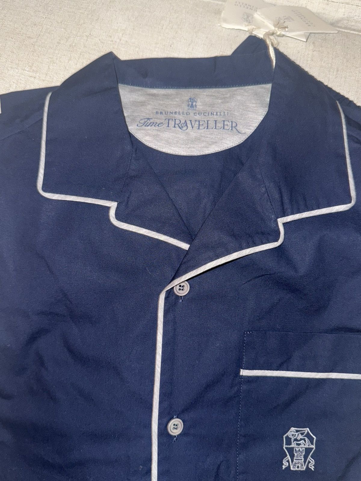 Brunello Cucinelli Brunello Cucinelli navy pyjama set Size US M / EU 48-50 / 2 - 2 Thumbnail