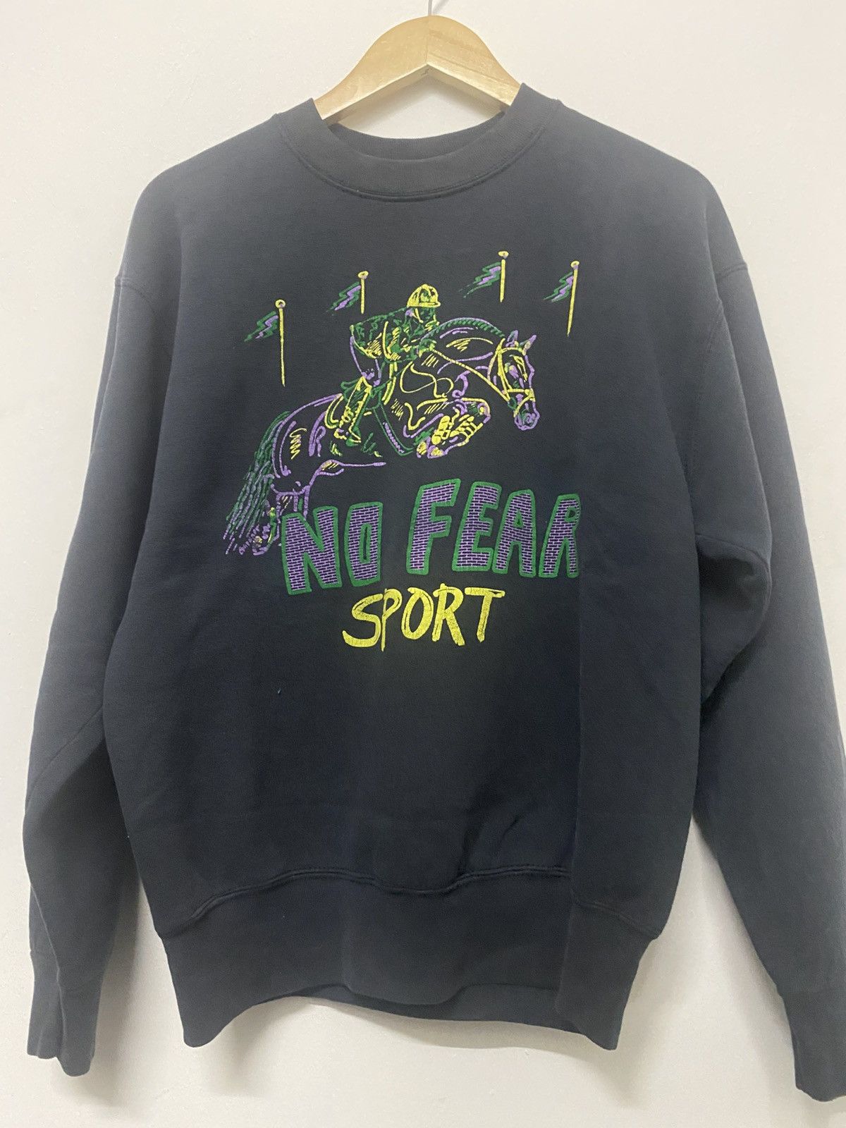 Fruit Of The Loom Vintage No Fear Sport Sweatshirt Size US M / EU 48-50 / 2 - 2 Thumbnail