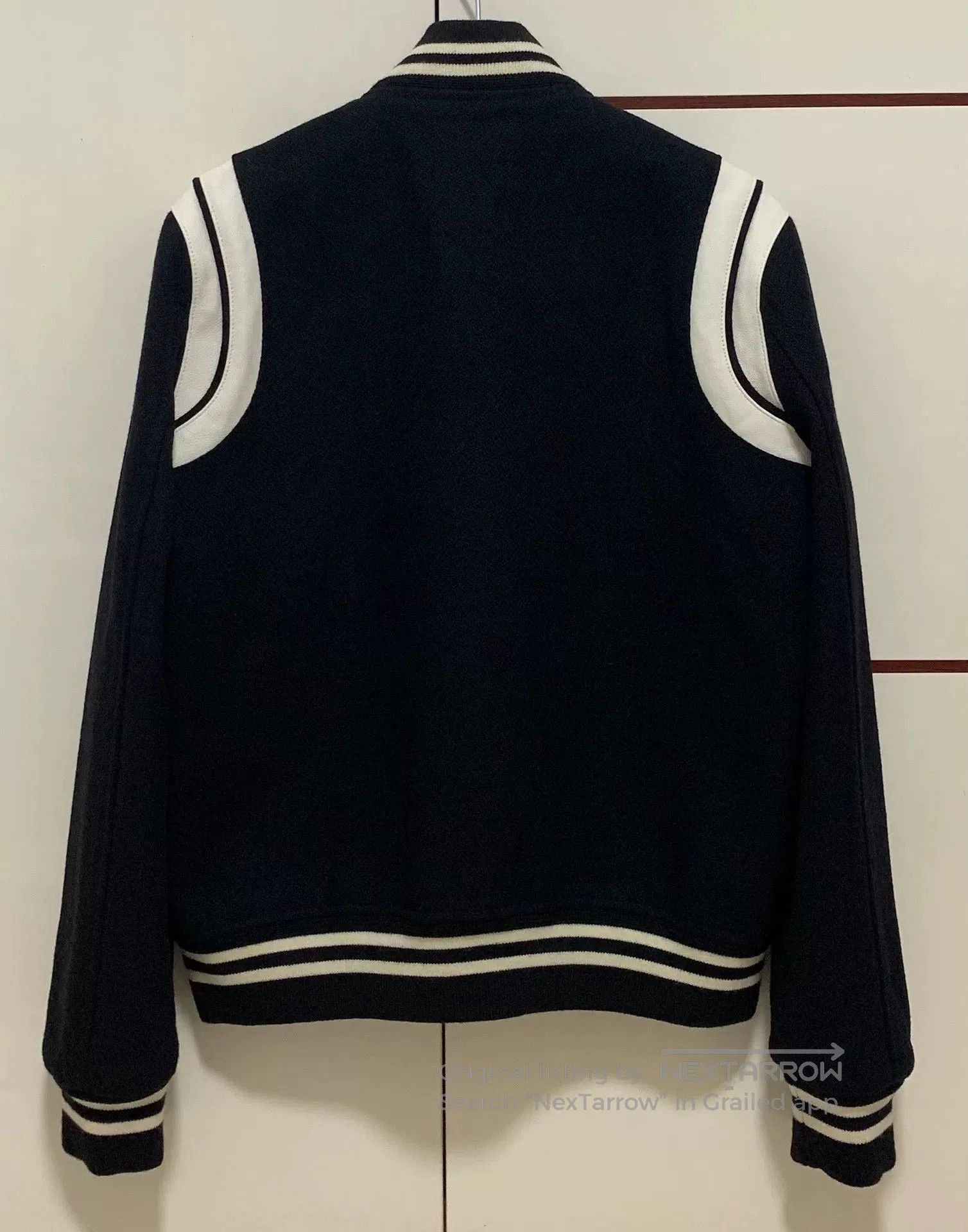 Saint Laurent Paris Saint Laurent Black and White Baseball Jacket. Size US M / EU 48-50 / 2 - 2 Thumbnail