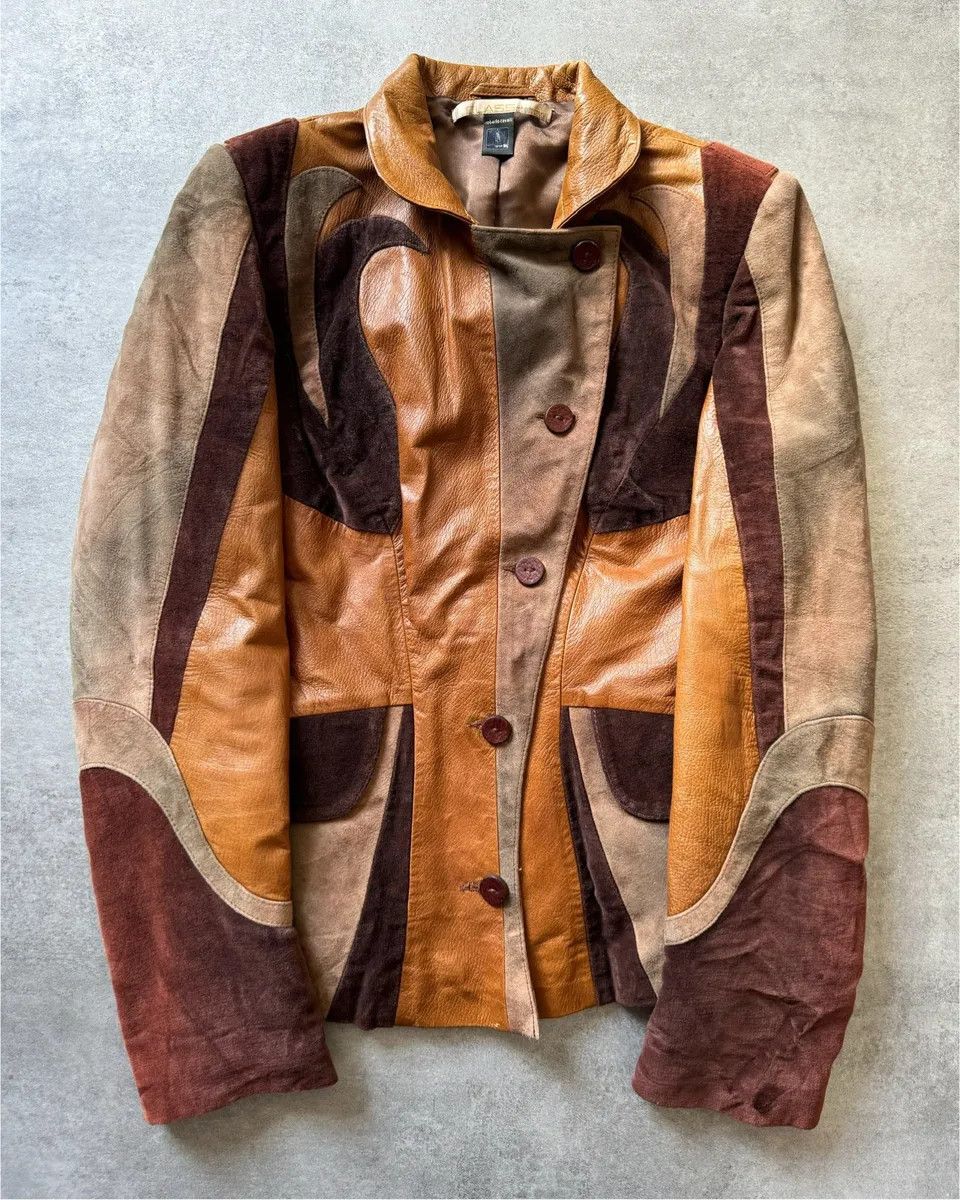 Roberto Cavalli 2000s Roberto Cavalli Imperial Brown Suede Leather Jacket Size M / US 6-8 / IT 42-44 - 5 Thumbnail