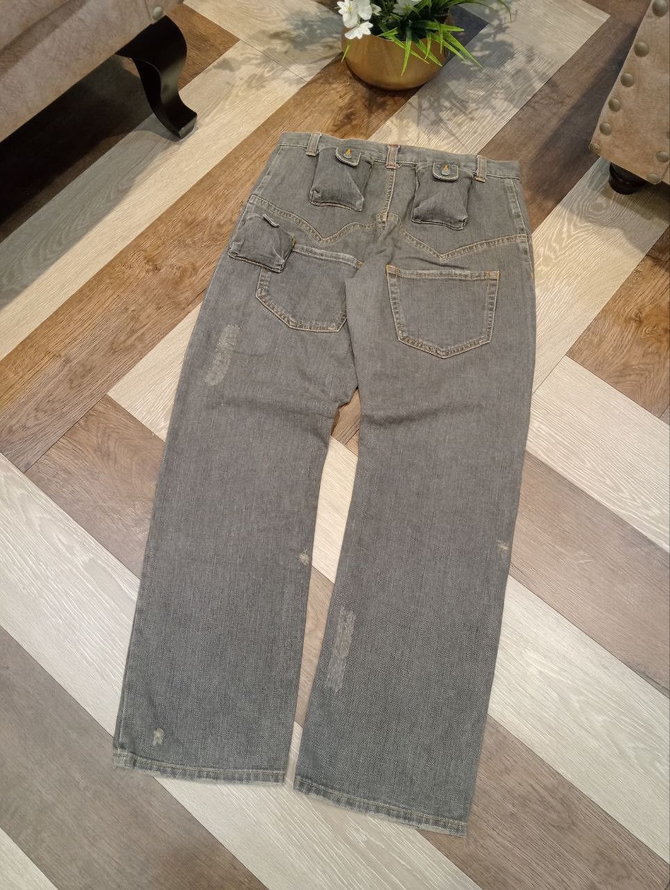 Issey Miyake SUNAOKUWAHARA by ISSEY MIYAKE MULTIPOCKET DENIM PANTS Size US 31 - 10 Thumbnail