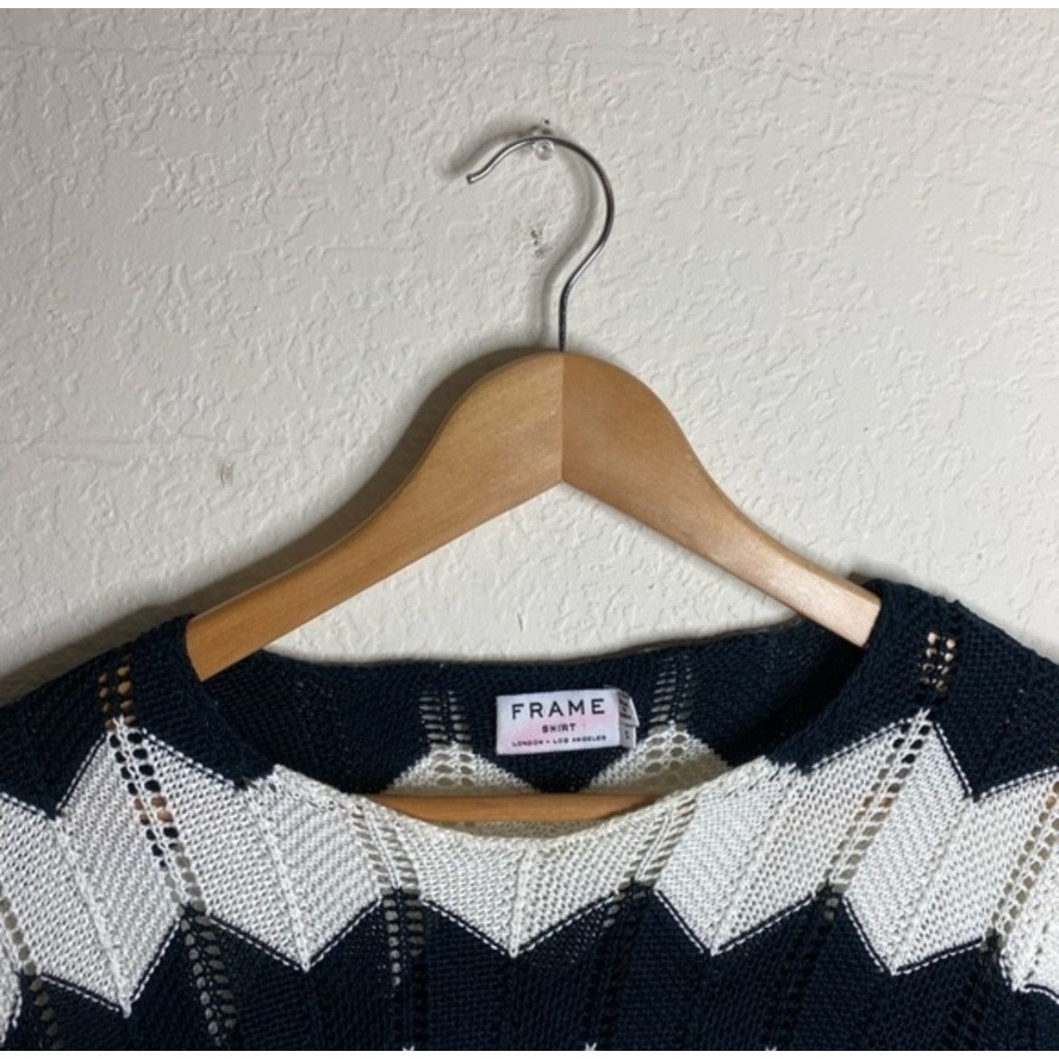 Frame FRAME‎ Denim Le Croche Zig-Zag Sweater ( S ) Size S / US 4 / IT 40 - 6 Thumbnail