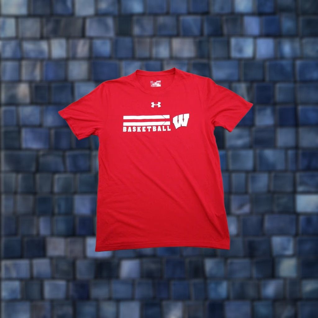 Under Armour Under Armour Wisconsin Badgers I Will Double Sided Shirt NCAA Size S Red Cotton T-Shirt Mens Size US S / EU 44-46 / 1 - 1 Thumbnail