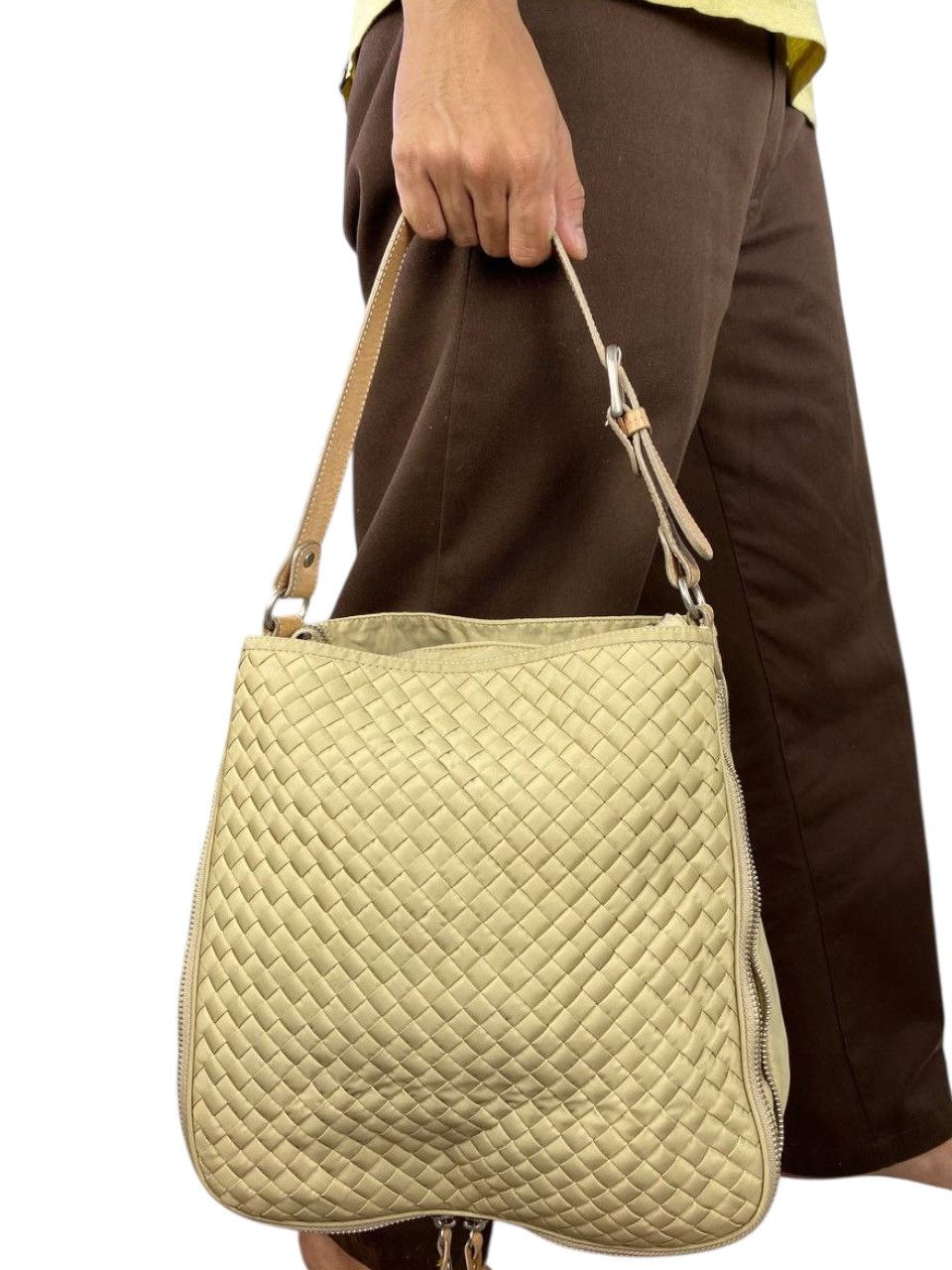 Yohji Yamamoto Y’saccs by Yohji Yamamoto Woven Double Zipper Hand Bag Size ONE SIZE - 2 Thumbnail