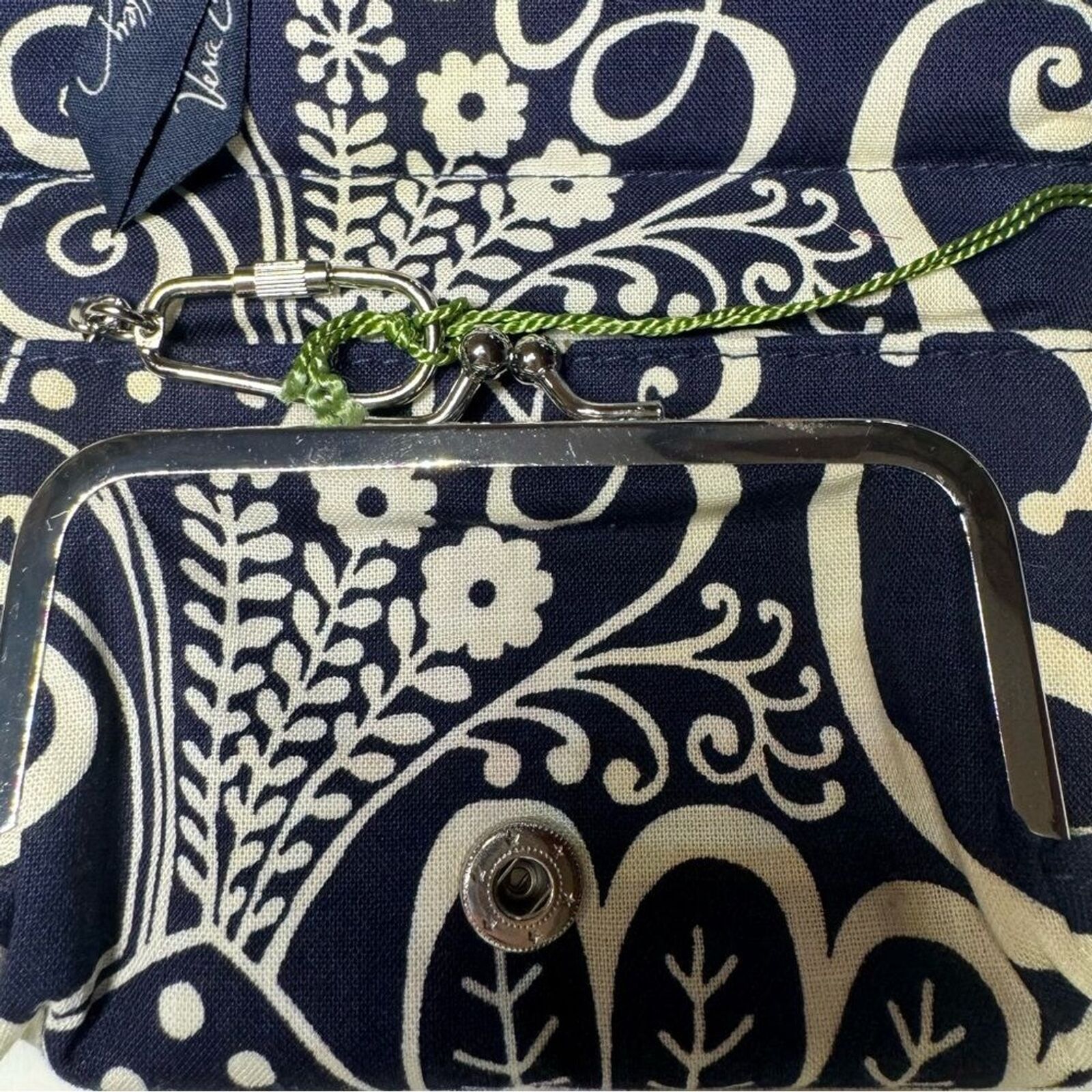 Vera Bradley Vera Bradley One for the Money Wallet Twirly Birds Navy Ret Size ONE SIZE - 7 Thumbnail