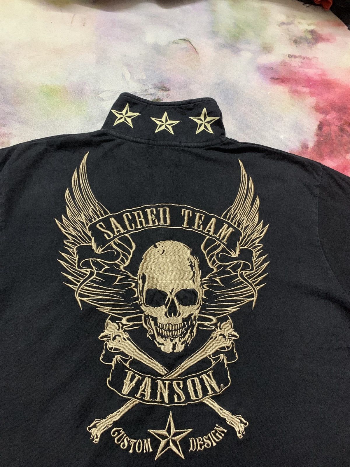 Vanson Leathers Vanson Leather Skull Polo Shirt Harley Triumph Cafe Racer Size US L / EU 52-54 / 3 - 7 Thumbnail