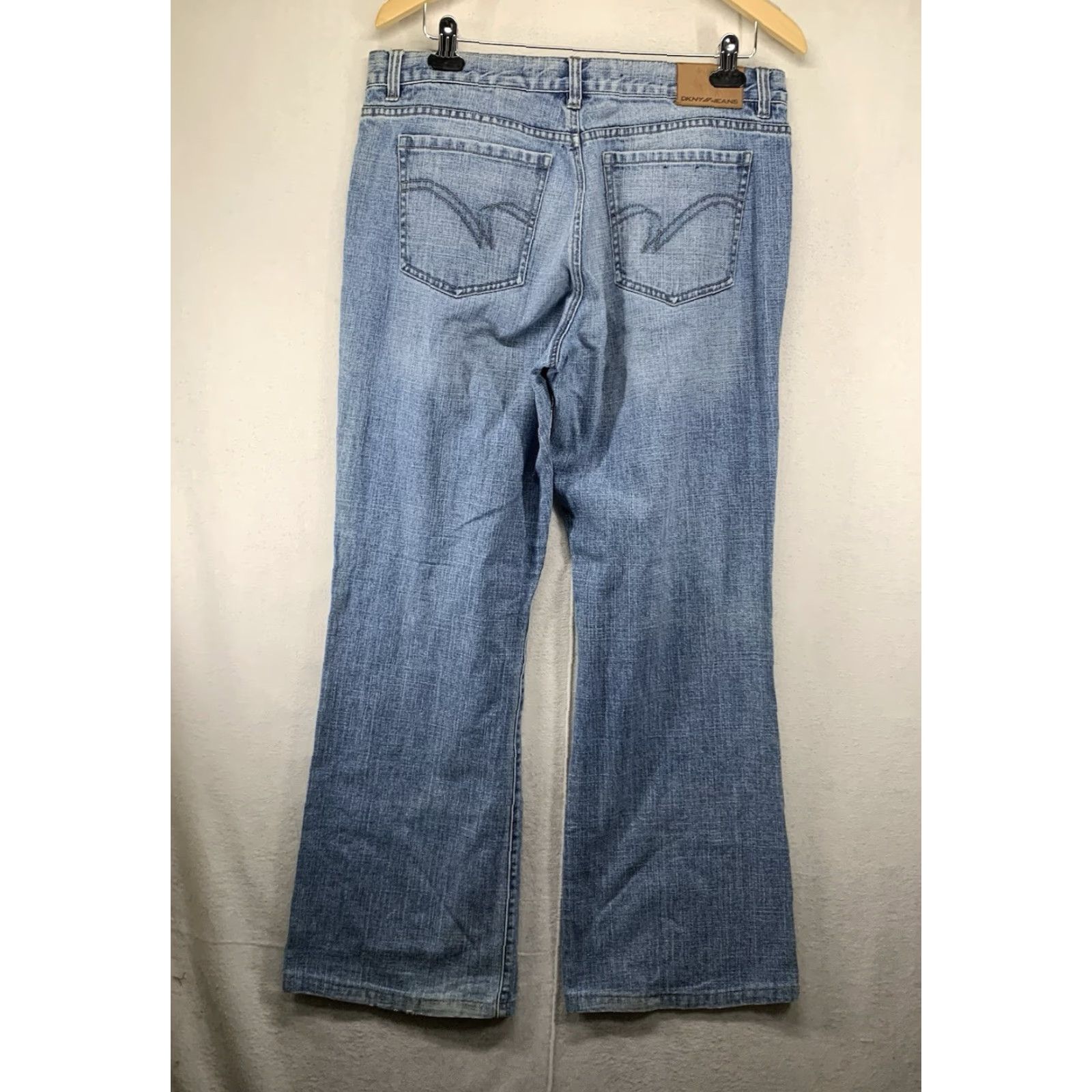 DKNY VINTAGE DKNY Soho Jeans Womens Size 14 Regular Bootcut High Rise Blue Size 36" / US 14 / IT 50 - 2 Thumbnail