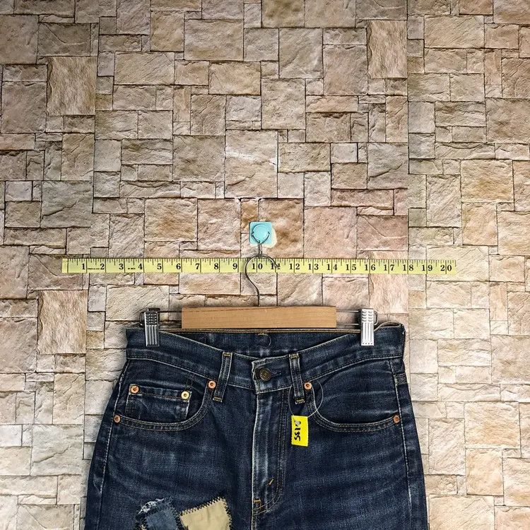 Levi's DL 553 Levis patchwork Distressed ripped Denim jeans #A135 Size US 28 / EU 44 - 4 Thumbnail