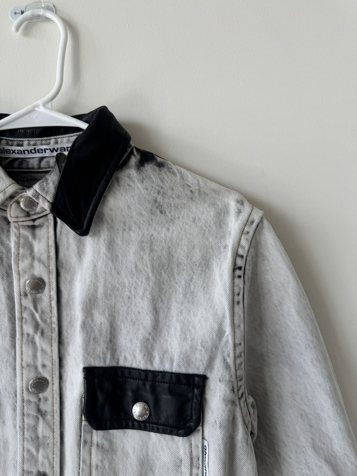 Alexander Wang Alexander Wang White Denim Oversize Shirt Size US XS / EU 42 / 0 - 2 Thumbnail