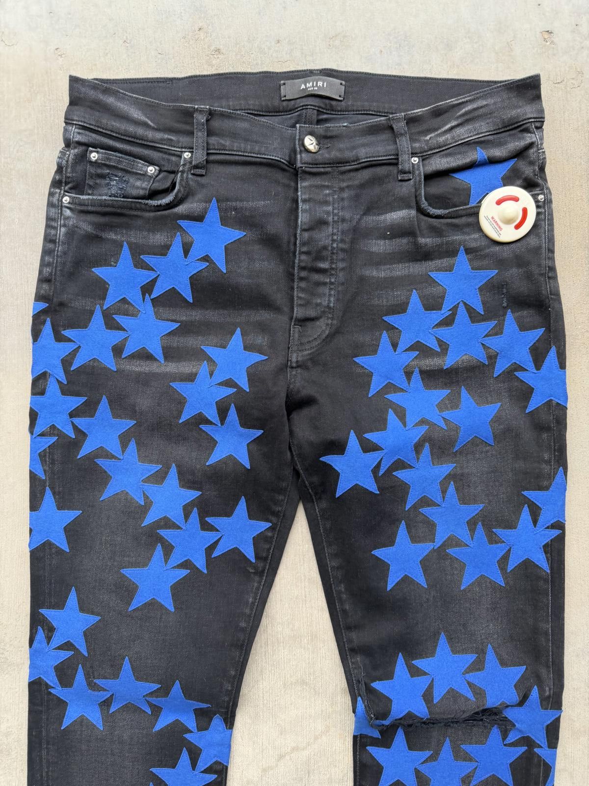 Amiri Amiri x Alchemist Star Jeans Blue 36 Skinny Authentic Rare Size US 36 / EU 52 - 2 Thumbnail