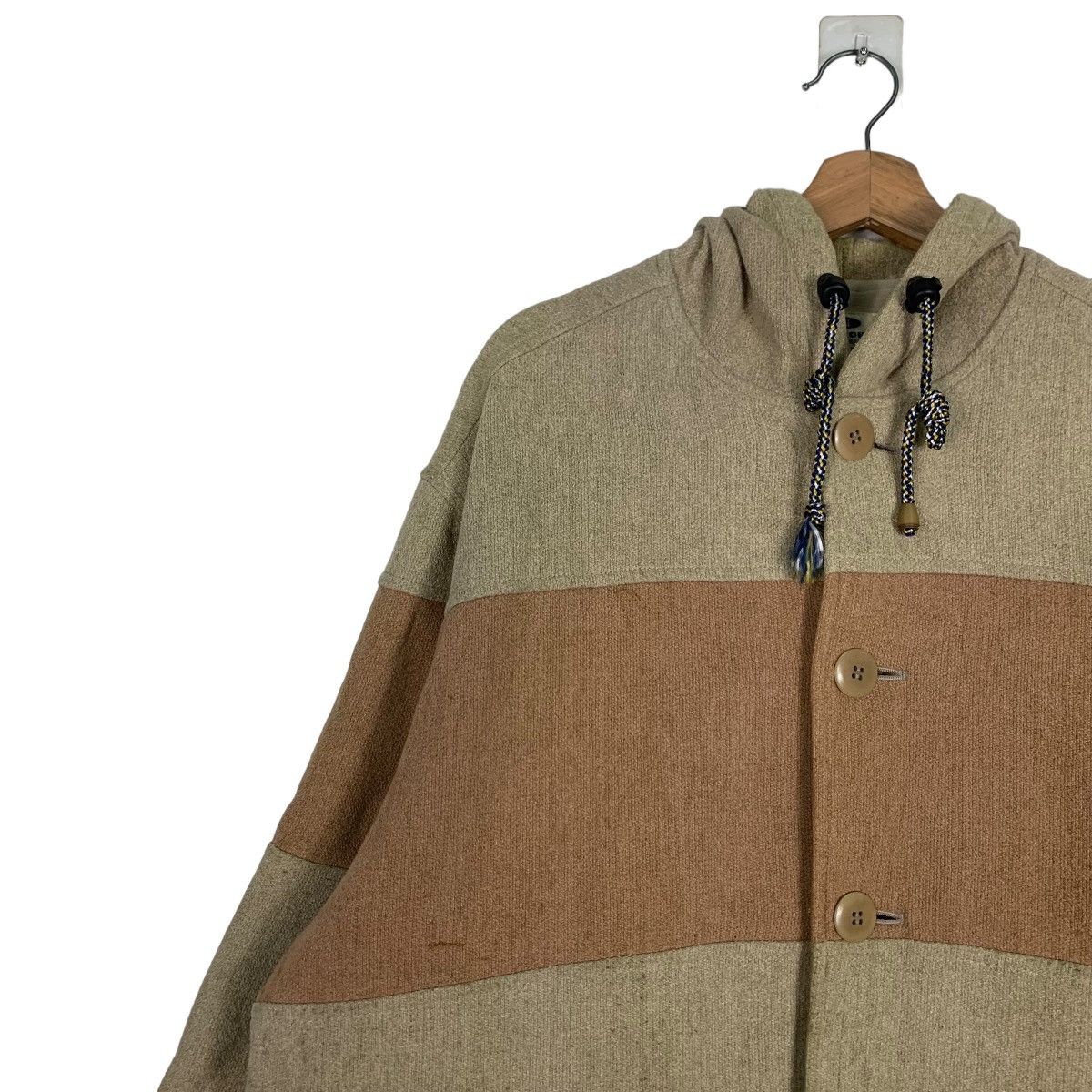 ABAHOUSE ABAHHOUSE Hooded Jacket Button Closure #0329-C15 Size US XL / EU 56 / 4 - 7 Thumbnail