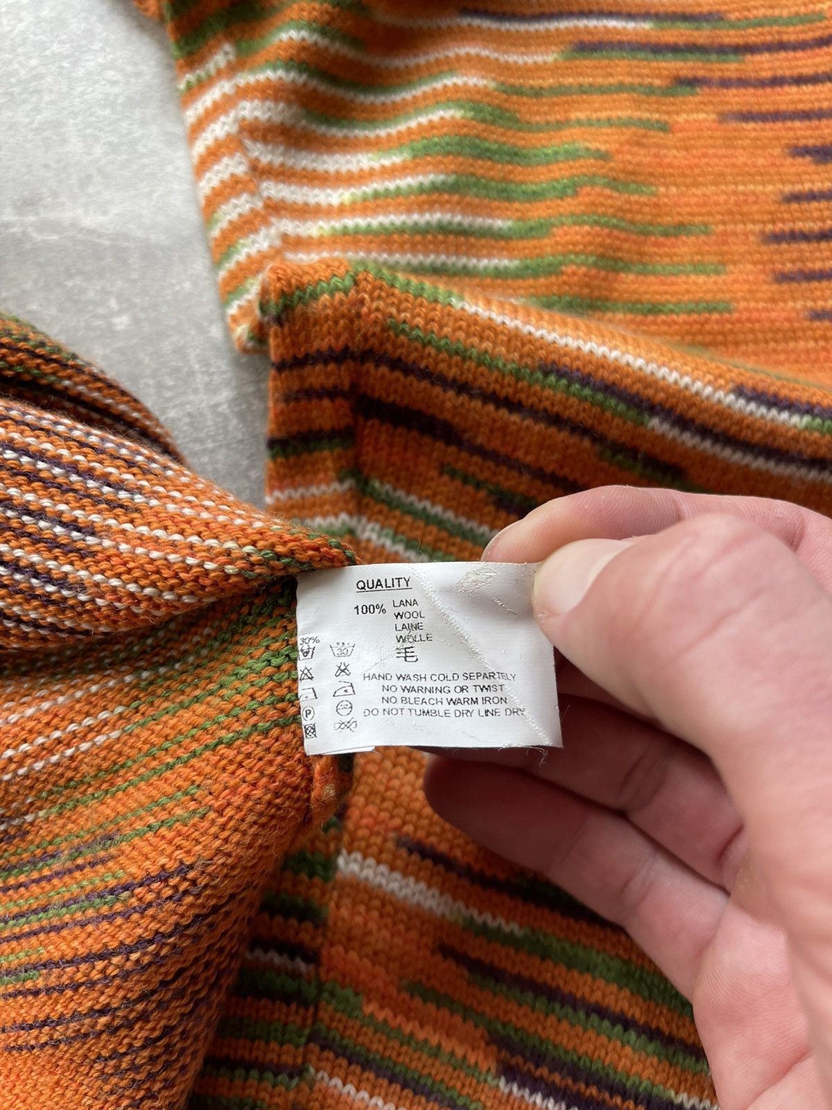 Missoni × Vintage Missoni Sport Vintage Wool Stripped Orange Sweater Size US M / EU 48-50 / 2 - 11 Thumbnail