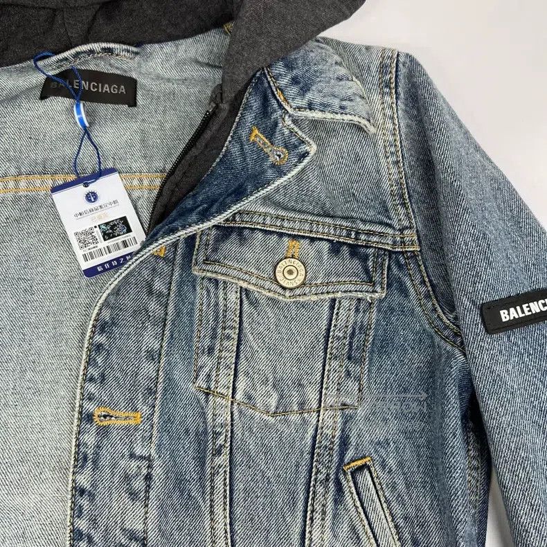 Balenciaga Balenciaga Denim Jacket Size S / US 4 / IT 40 - 6 Thumbnail